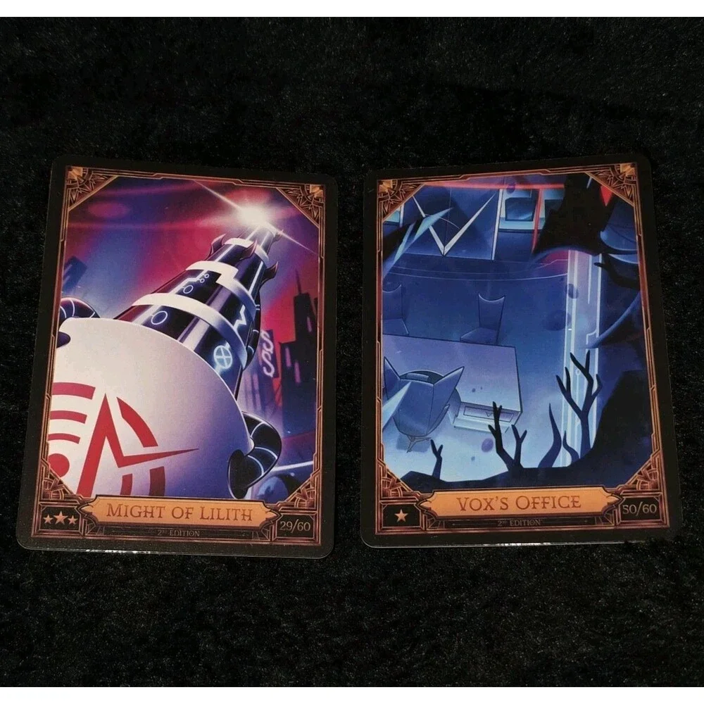 Lot Of 2 Hazbin Hotel Cards Might Of Lilith Vox's Office 29/60 50/60 Season 2